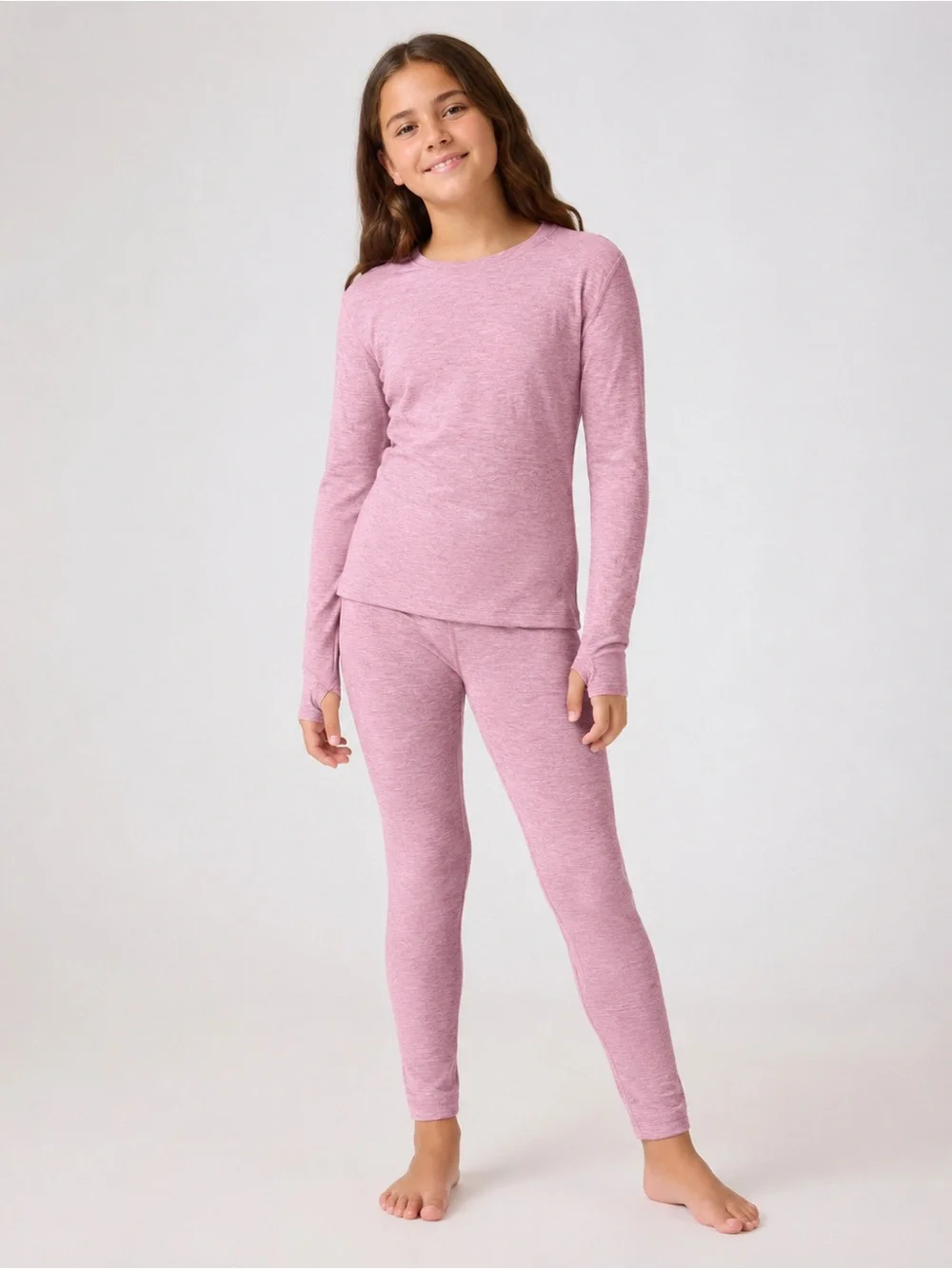 All in Motion Youth Mid-Weight Thermal Set Size L 10-12 Pink